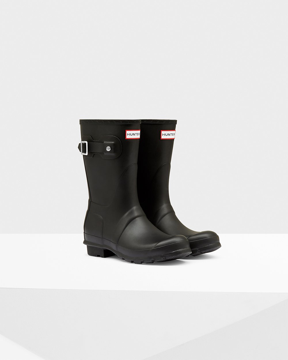 Hunter Original Short Rain Boots - Cheap Online Womens Black - PSNBXL052